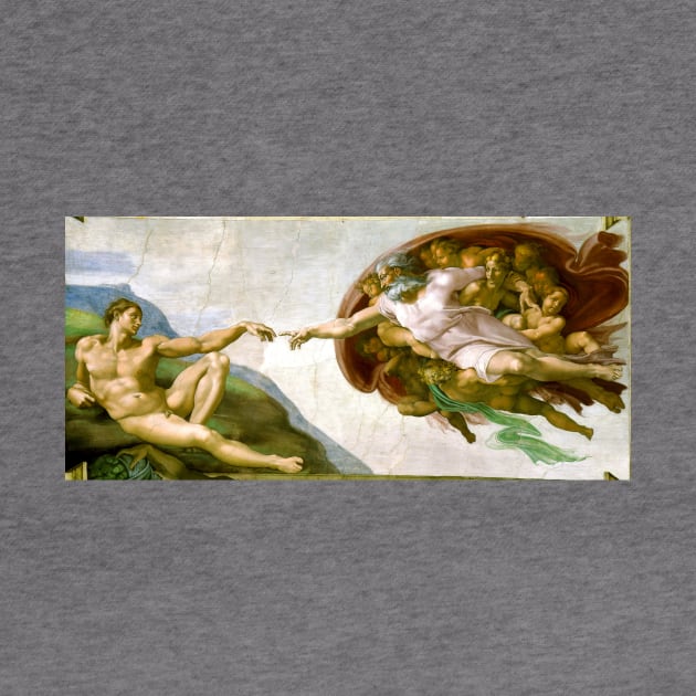 The Creation of Adam Painting by Michelangelo Sistine Chapel by podartist